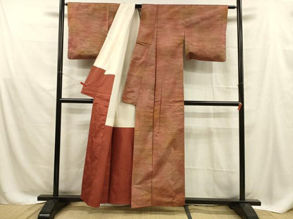 平和屋着物■上質な紬　霞文　正絹　逸品　DAAZ4109cm