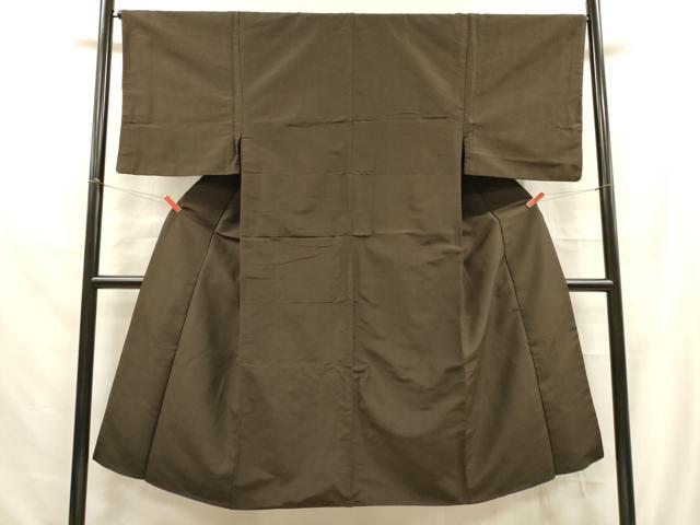 平和屋着物■男性　紬　間道　正絹　逸品　DAAZ4113cm