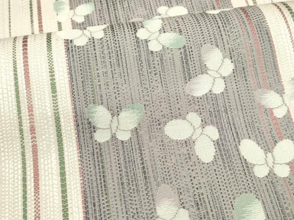 平和屋着物●六通柄袋帯 舞蝶間道 正絹 逸品 DAAZ4157cm