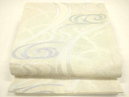 平和屋着物＊夏物 六通柄 京袋帯 流水文 銀糸 DAAZ4224cm
