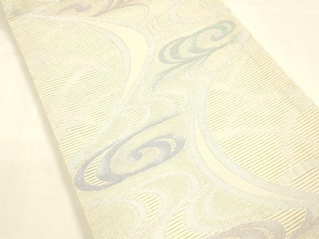 平和屋着物＊夏物 六通柄 京袋帯 流水文 銀糸 DAAZ4224cm