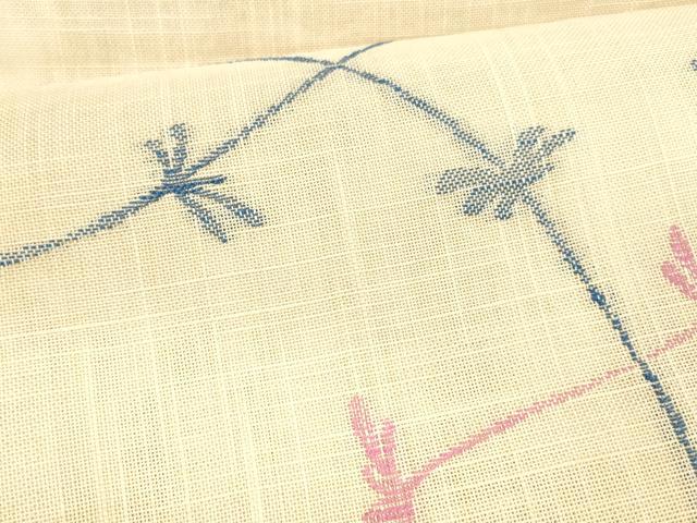 平和屋着物＊夏物 八寸名古屋帯 草葉文 DAAZ4226cm