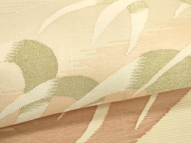 平和屋着物＊夏物 絽綴れ 太鼓柄袋帯 抽象文様 金糸 正絹 逸品 DAAZ4227cm