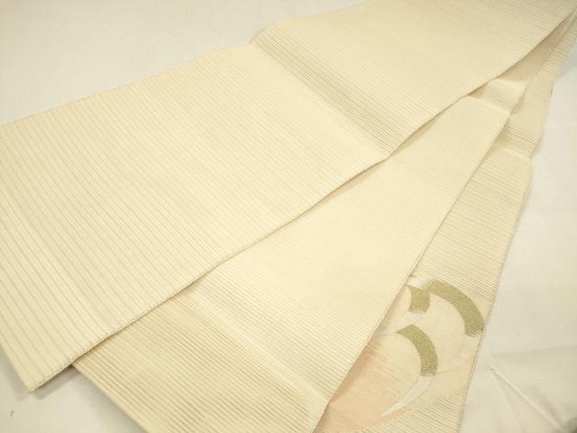 平和屋着物＊夏物 絽綴れ 太鼓柄袋帯 抽象文様 金糸 正絹 逸品 DAAZ4227cm