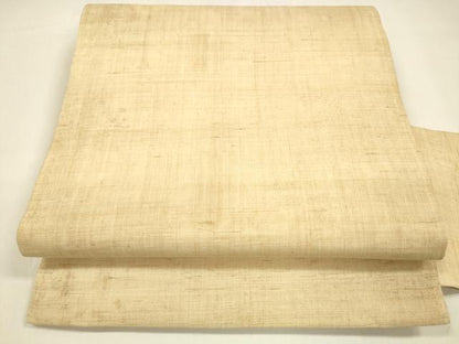 平和屋着物＊夏物 九寸名古屋帯 淡香色 麻 逸品 DAAZ4231cm