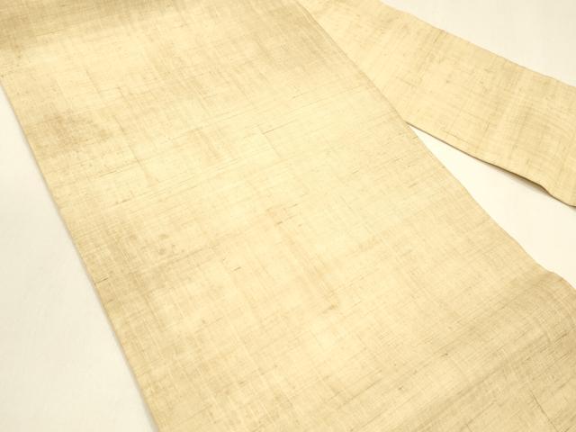 平和屋着物＊夏物 九寸名古屋帯 淡香色 麻 逸品 DAAZ4231cm