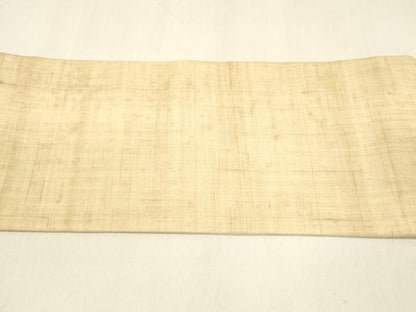 平和屋着物＊夏物 九寸名古屋帯 淡香色 麻 逸品 DAAZ4231cm