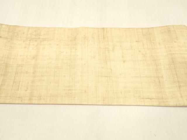 平和屋着物＊夏物 九寸名古屋帯 淡香色 麻 逸品 DAAZ4231cm