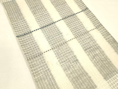 平和屋着物＊夏物 六通柄袋帯 格子 正絹 逸品 DAAZ4233cm