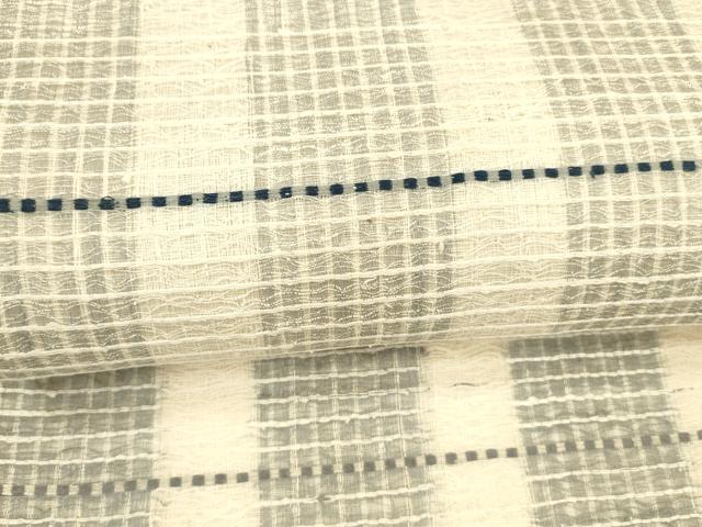 平和屋着物＊夏物 六通柄袋帯 格子 正絹 逸品 DAAZ4233cm
