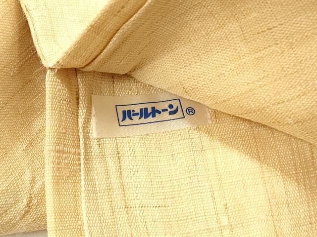 平和屋着物＊夏物 九寸名古屋帯 作家物 手描き 枝花文 麻 逸品 DAAZ4235cm