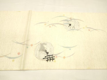 平和屋着物＊夏物 太鼓柄袋帯 露芝文 兎 楽器 演奏 正絹 逸品 DAAZ4241cm