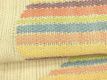 平和屋着物＊夏物 八寸名古屋帯 横段文 正絹 逸品 DAAZ4261cm