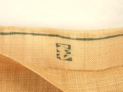 平和屋着物＊夏物 太鼓柄袋帯 作家物 型染 杜若 麻 逸品 DAAZ4264cm