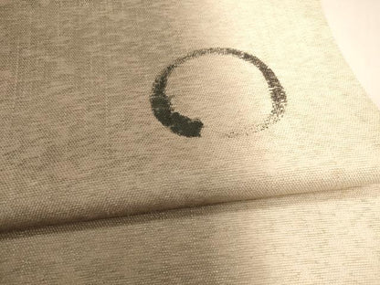 平和屋着物＊夏物 両面 全通柄袋帯 霞文 抽象丸文 銀彩 正絹 逸品 DAAZ4265cm