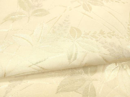 平和屋着物＊夏物 六通柄袋帯 草葉文 金糸 正絹 逸品 DAAZ4269cm