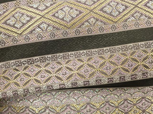 平和屋着物＊夏物 ワンタッチつけ帯 横段吉祥文 金銀糸 やまと誂