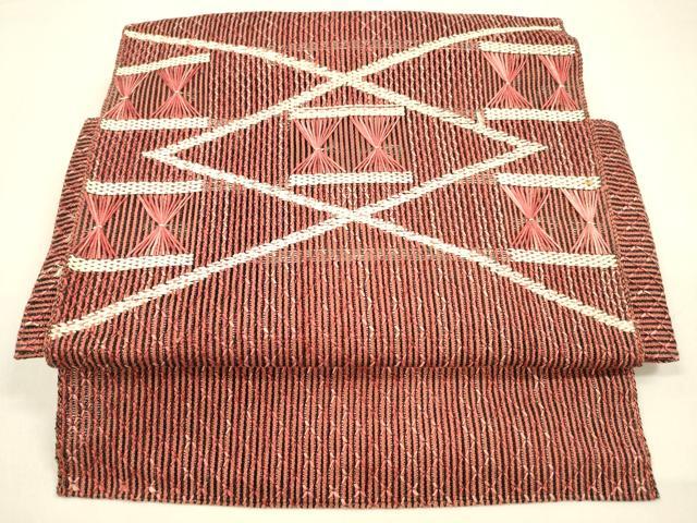 平和屋着物＊夏物 ワンタッチつけ帯 抽象文様 正絹 逸品 DAAZ4274cm
