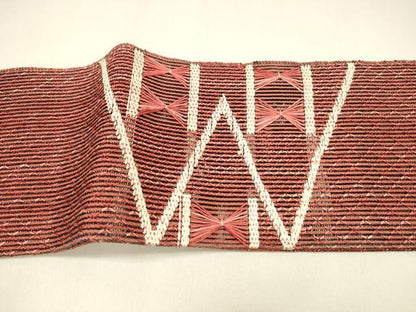 平和屋着物＊夏物 ワンタッチつけ帯 抽象文様 正絹 逸品 DAAZ4274cm