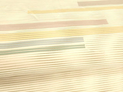 平和屋着物＊夏物 絽綴れ 八寸名古屋帯 横段文 正絹 逸品 DAAZ4276cm