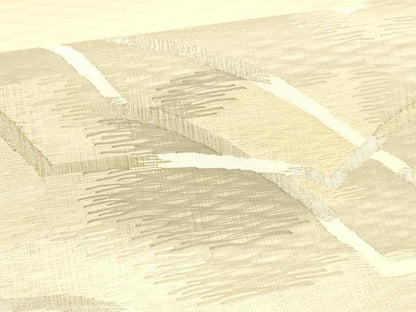 平和屋着物＊夏物 太鼓柄袋帯 抽象文様 金銀糸 正絹 逸品 DAAZ4279cm