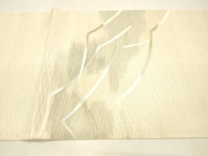 平和屋着物＊夏物 太鼓柄袋帯 抽象文様 金銀糸 正絹 逸品 DAAZ4279cm