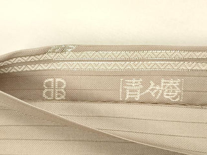 平和屋着物＊夏物 西陣 服部織物謹製 六通柄袋帯 花鳥文 金銀糸 正絹 逸品 DAAZ4284cm
