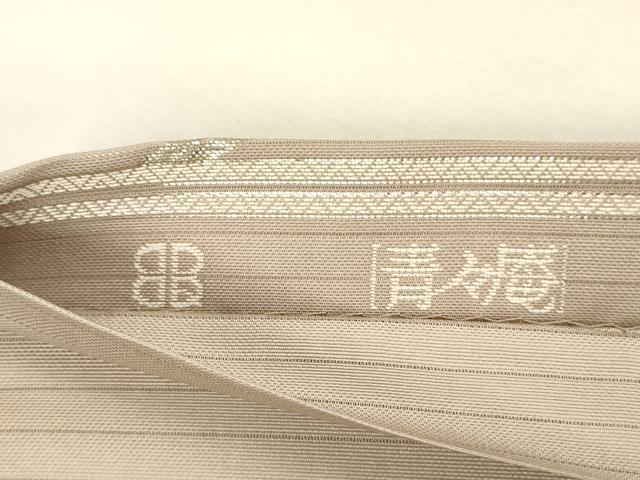 平和屋着物＊夏物 西陣 服部織物謹製 六通柄袋帯 花鳥文 金銀糸 正絹 逸品 DAAZ4284cm
