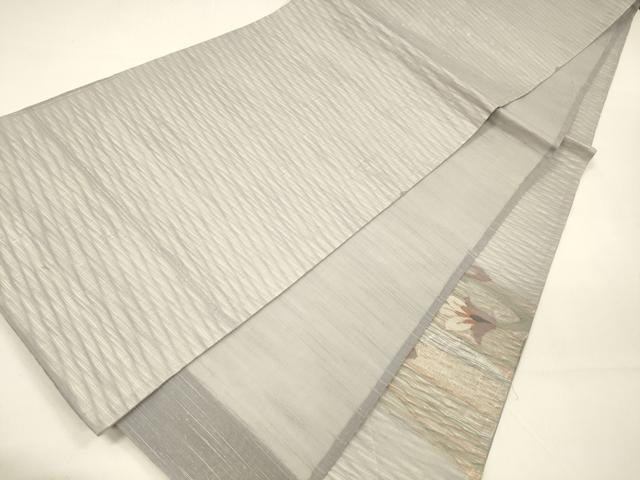 平和屋着物＊夏物 太鼓柄袋帯 更紗花文 金銀糸 正絹 逸品 DAAZ4285cm