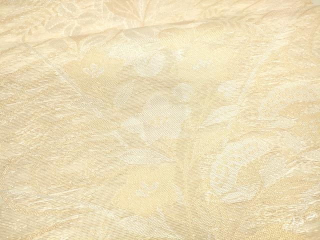 平和屋着物＊夏物 銀座きしや 六通柄袋帯 草花文 金銀糸 たとう紙付き 正絹 逸品 DAAZ4288cm