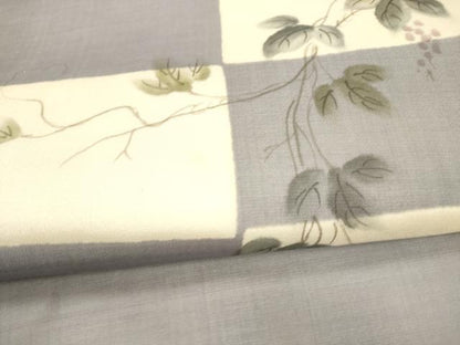 平和屋着物＊夏物 九寸名古屋帯 手描き 葡萄蔦の葉文 正絹 逸品 DAAZ4291cm
