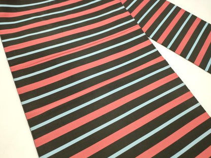 平和屋着物●綴れ　九寸名古屋帯　横段文　正絹　逸品　DAAZ4365cm