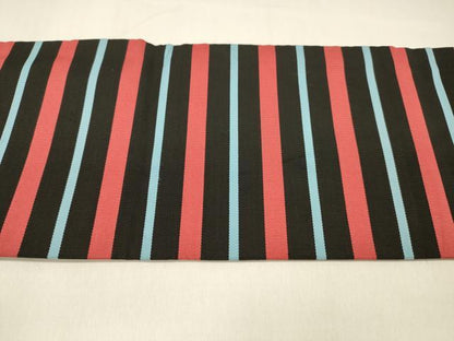 平和屋着物●綴れ　九寸名古屋帯　横段文　正絹　逸品　DAAZ4365cm
