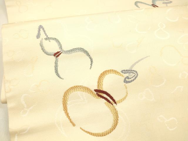 平和屋着物○九寸名古屋帯 唐織 瓢箪 正絹 逸品 DAAZ4376cm