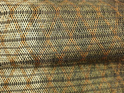 平和屋着物▽スリーシーズン 春夏秋 六通柄袋帯 組織 抽象文様 金糸 正絹 逸品 DAAZ4419cm