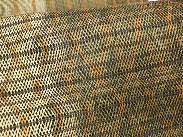 平和屋着物▽スリーシーズン 春夏秋 六通柄袋帯 組織 抽象文様 金糸 正絹 逸品 DAAZ4419cm