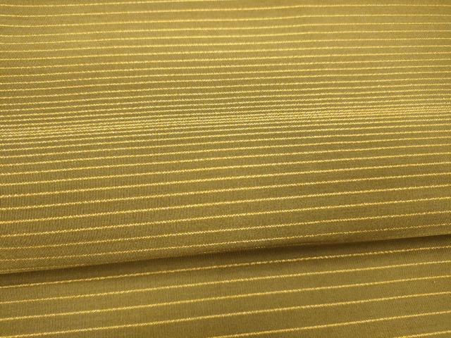 平和屋着物●全通柄袋帯 横段文 金糸 正絹 逸品 DAAZ4481cm