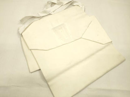 平和屋着物●塩瀬　つけ帯　手描き　枝花文　金彩　正絹　逸品　DAAZ4499cm