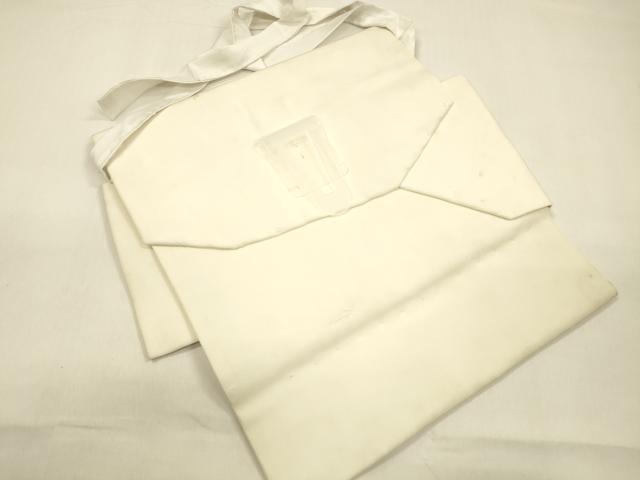 平和屋着物●塩瀬　つけ帯　手描き　枝花文　金彩　正絹　逸品　DAAZ4499cm