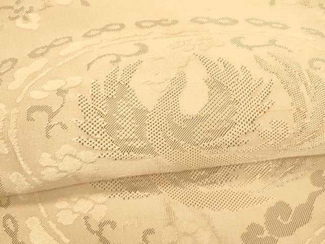 平和屋着物●爪掻き本綴れ 八寸名古屋帯 鳳凰花文 正絹 逸品 DAAZ4502cm