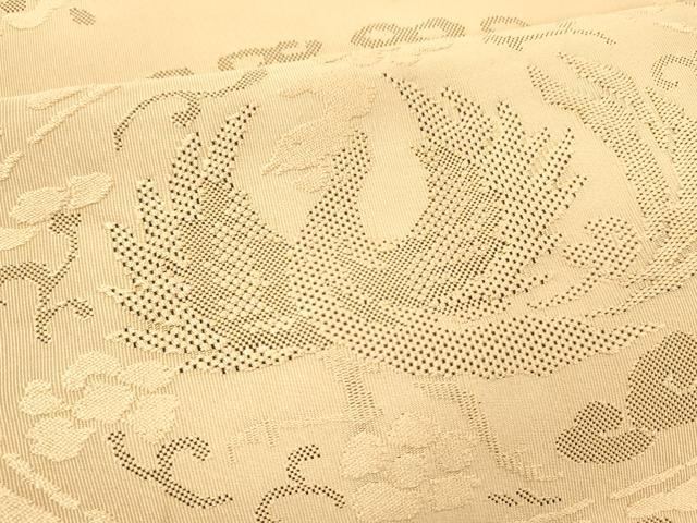 平和屋着物●爪掻き本綴れ 八寸名古屋帯 鳳凰花文 正絹 逸品 DAAZ4502cm