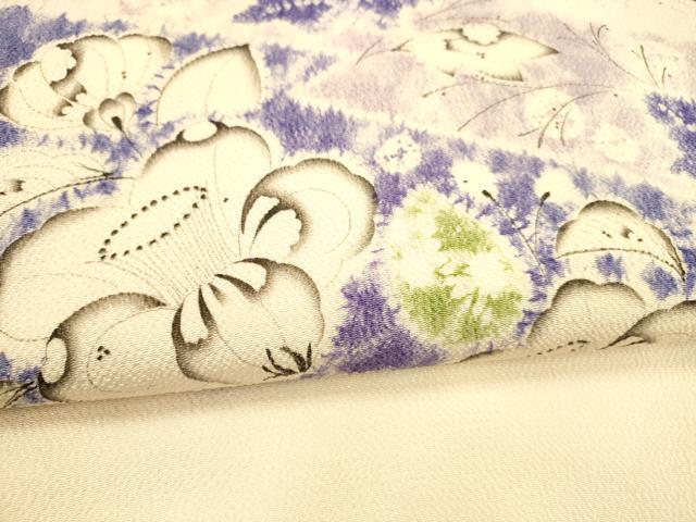 平和屋着物●日本工芸会正会員 絞りの小倉 辻が花の建亮 小倉建亮 九寸名古屋帯 辻が花 鬼しぼ縮緬 正絹 逸品 DAAZ4504cm