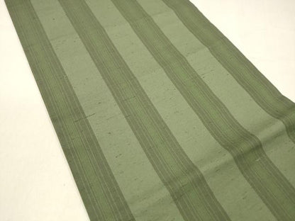 平和屋着物●つけ帯　紬地　間道　正絹　逸品　DAAZ4515cm