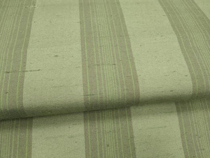 平和屋着物●つけ帯　紬地　間道　正絹　逸品　DAAZ4515cm