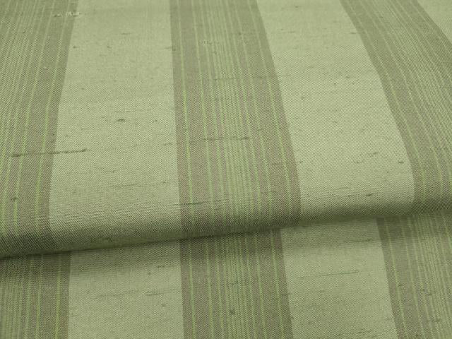 平和屋着物●つけ帯　紬地　間道　正絹　逸品　DAAZ4515cm