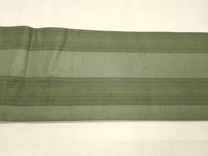 平和屋着物●つけ帯　紬地　間道　正絹　逸品　DAAZ4515cm
