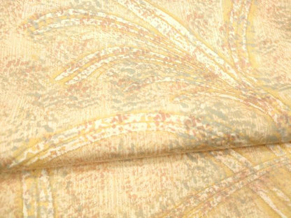 平和屋着物●六通柄袋帯 草葉文 正絹 逸品 DAAZ4517cm
