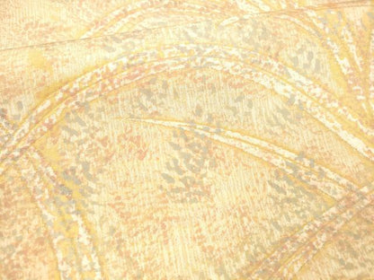 平和屋着物●六通柄袋帯 草葉文 正絹 逸品 DAAZ4517cm