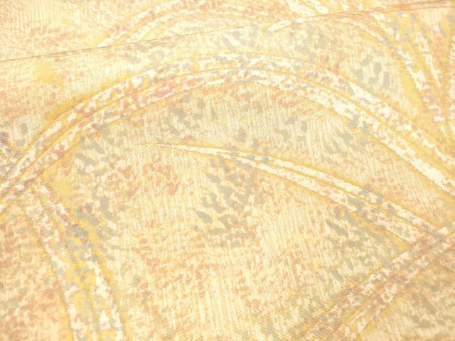 平和屋着物●六通柄袋帯 草葉文 正絹 逸品 DAAZ4517cm