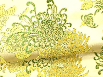 平和屋着物●アンティーク 大正ロマン つけ帯 乱菊 金糸 正絹 逸品 DAAZ4519cm